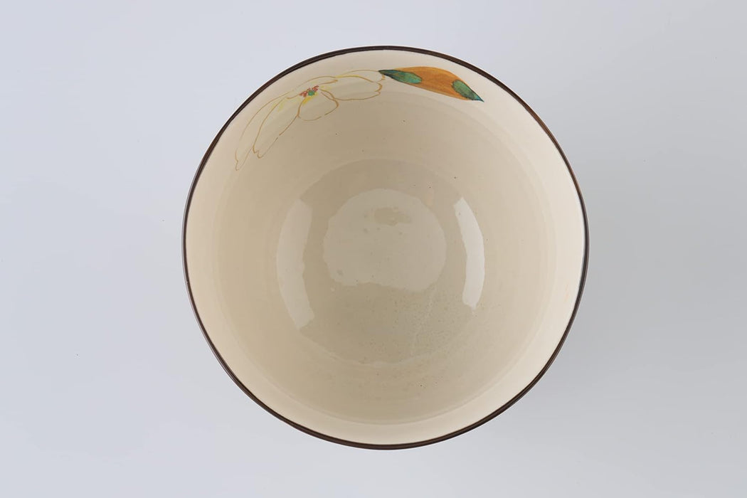 Mino Ware Japanese Rice Bowls with Chopsticks, Set of 2, 200 ml, Modern Kitchen Bowl for Dessert, Cereal, Salad, Soup, Udon, Noodles - Made in Japan