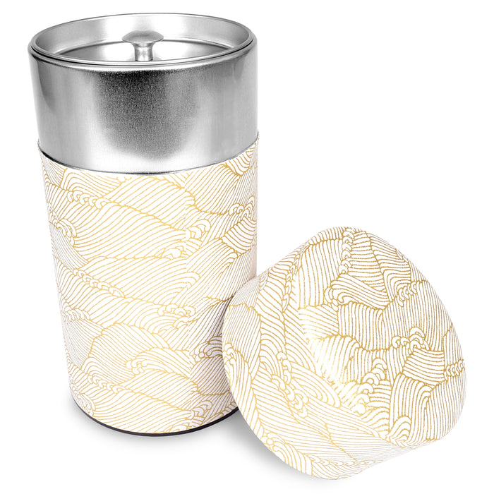 Mino Washi Pokkan Wave Pattern Storage Containers Ivory