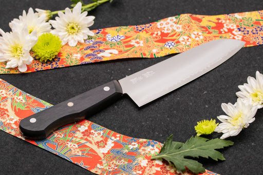 Seki Senzo Japanese Stainless Steel Santoku Knife 7 inch