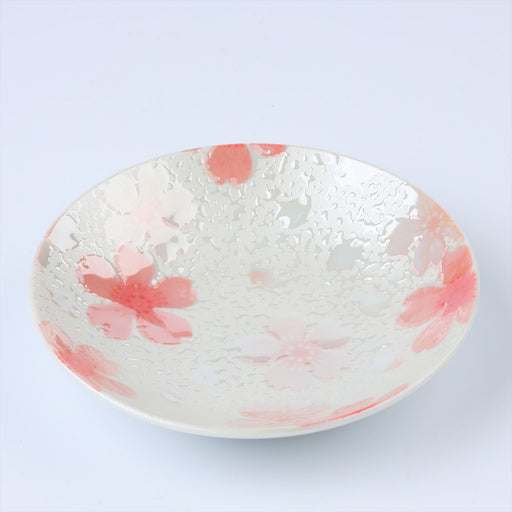 Kirameki Japanese Ceramic Small Appetizer Plates Set of 2-5 inch, Ai/Kurenai, Dessert and Cake Plate