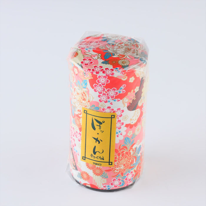 Mino Washi Pokkan Japanese Zodiac Pattern Storage Containers Red