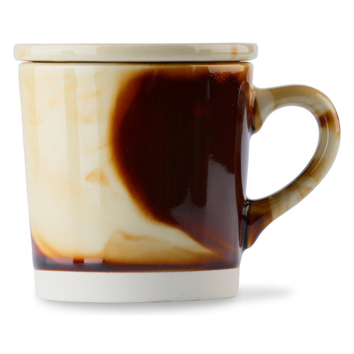 Mino Ware Marble Coffee Mug with Lid - 10.2 fl oz, Beige