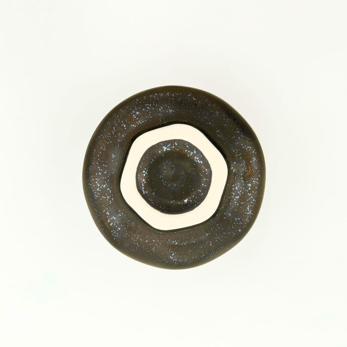 Ceramic Matcha Bowl – Handmade Chawan Matcha Bowl, Japanese Bowl, Smoky Bronze, 21.1 oz, 620ml