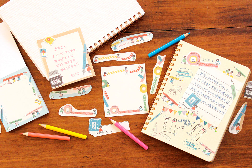 Watashibiyori 4 Designs Memo Pad Cats