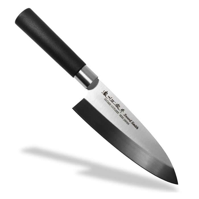 Seki Japan MASAMUNE Deba Knife, 6.3 inch (160mm) Japanese Sushi Chef Knife, Stainless Steel Wa Sashimi PP Handle,