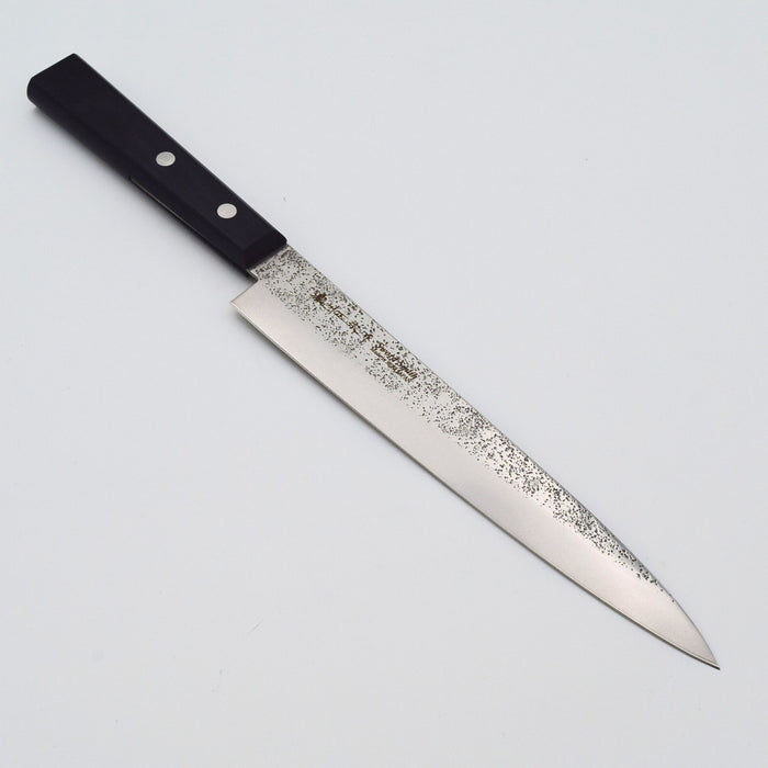 Seki Japan MASAMUNE Yanagiba Knife 7.9" Nashiji Stainless Steel Sushi Black Wood
