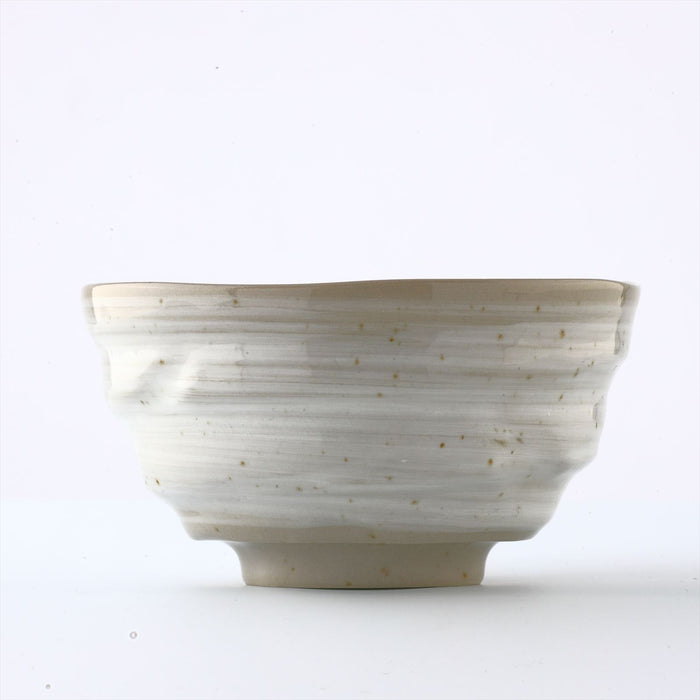 MIno Yaki(Ware) Handmade Japanese Rice Bowls Japanese Poem Cat, Set of 2, 4.5 inch, Cereal Bowls, Ceramic Miso Soup Bowls, Serving Bowls for Pasta, Small Salad, Ramen Udon Noodle, Dessert, Fruit