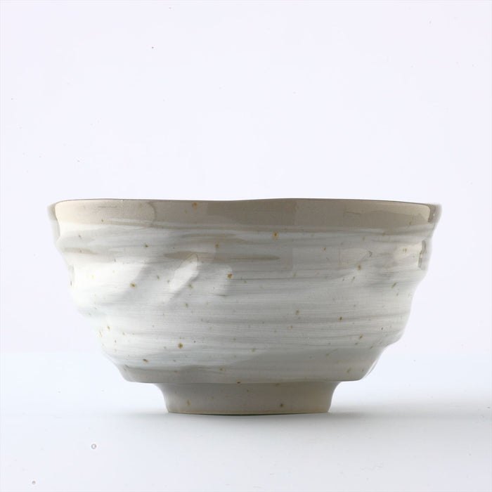 MIno Yaki(Ware) Handmade Japanese Rice Bowls Japanese Poem Rabbit, Set of 2, 4.5 inch, Cereal Bowls, Ceramic Miso Soup Bowls, Serving Bowls for Pasta, Small Salad, Ramen Udon Noodle, Dessert, Fruit