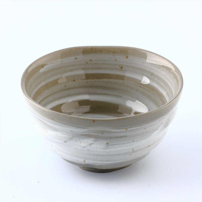 MIno Yaki(Ware) Handmade Japanese Rice Bowls Japanese Poem Rabbit, Set of 2, 4.5 inch, Cereal Bowls, Ceramic Miso Soup Bowls, Serving Bowls for Pasta, Small Salad, Ramen Udon Noodle, Dessert, Fruit