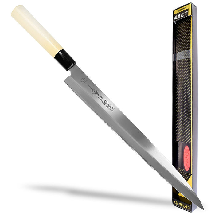 Seki Japan TSUBAZO Yanagiba Knife 300 mm (11.8 in) Sushi Chef Knife, Stainless Steel Sashimi,