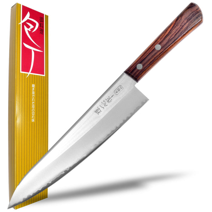Seki Japan Miyabi Isshin Kitchen Gyuto Chef's Knife 210mm 8.3 in KANETSUGU Stainless Steel