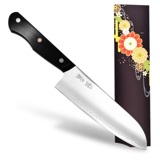 Seki Senzo Japanese Stainless Steel Santoku Knife 7 inch