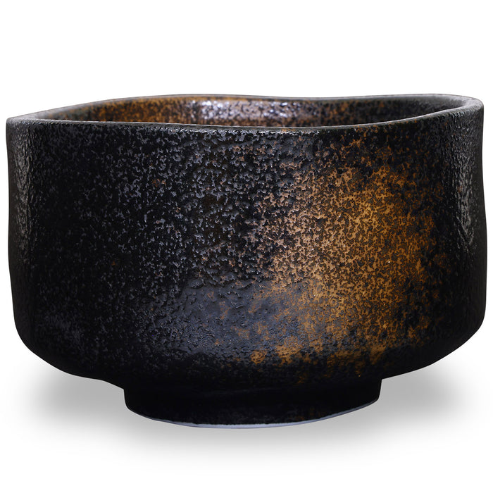 Mino Ware Kuro Sakinkesyo Matcha Bowl - 14 fl oz, 5 inch