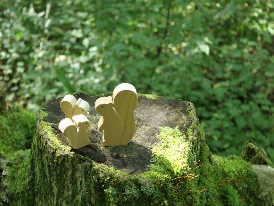 Oak Village Japanese Wooden Forest Animals Blocks