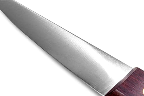 Seki Japan Masahiro Boning Knife Round Type, 150 mm (5.9 inch), honesuki Japanese Carbon Steel Rose Wood Handle