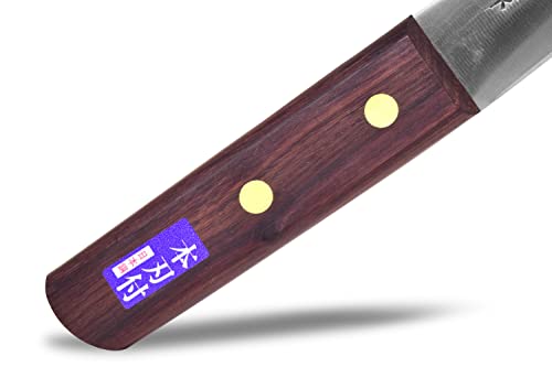 Seki Japan Masahiro Boning Knife Round Type, 150 mm (5.9 inch), honesuki Japanese Carbon Steel Rose Wood Handle