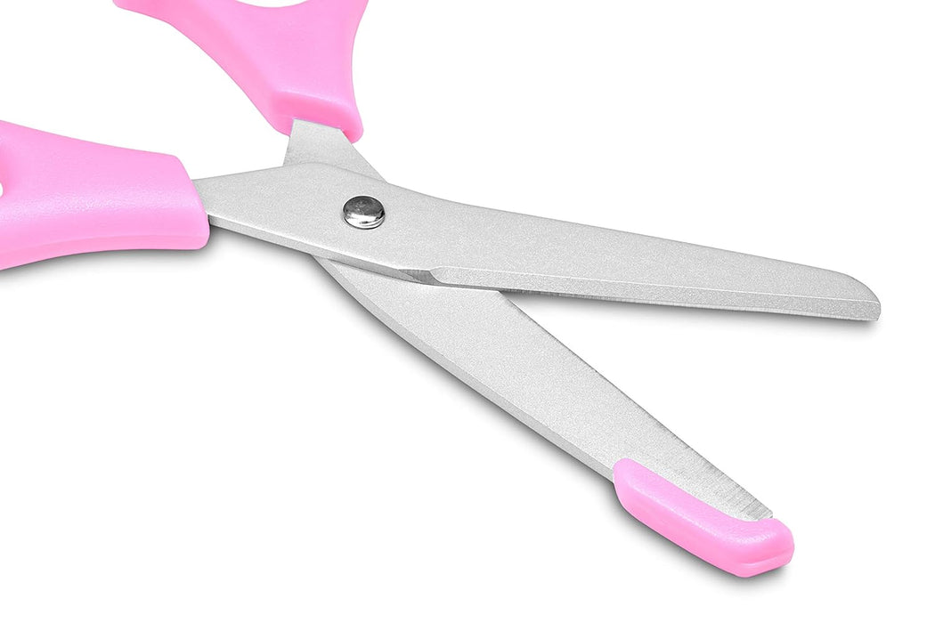 Seki Japan Medical Utility Scissor, Fluorine Coating Stainless Steel Blade 2 inch (53 mm), Pink Plastic Handle, for The Paramedic, EMT, Nurse