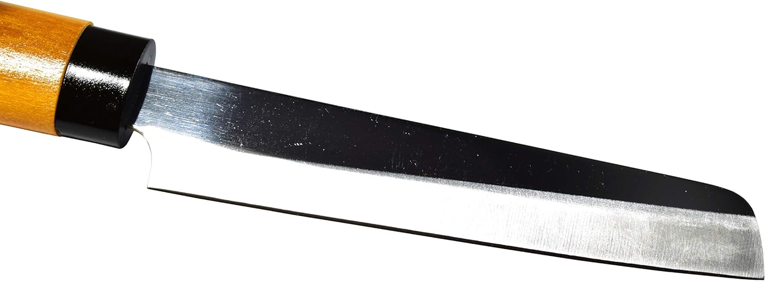 Japanese Fruit Knife - 3.7-inch Rectangular Blade with Wooden Sheath | Seki-City Craftsmanship | Kitchen & Outdoor Essential