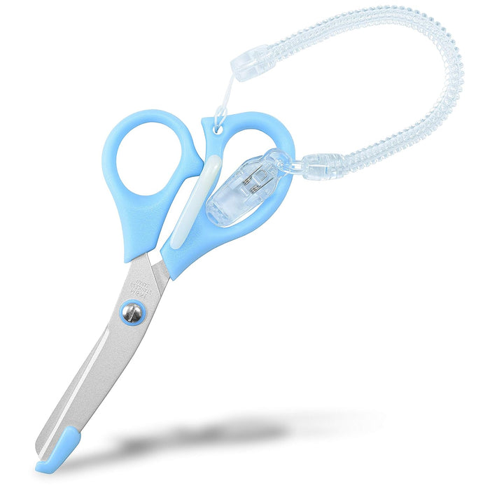 Seki Japan Medical Utility Scissor, Bandage Trauma Shears, Fluorine Coating Stainless Steel Blade 2 inch (53 mm), Blue