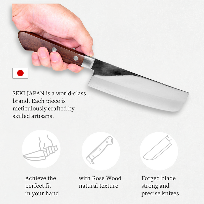 Seki Sanbonsugi 8A Nakiri Knife 6.5 inch