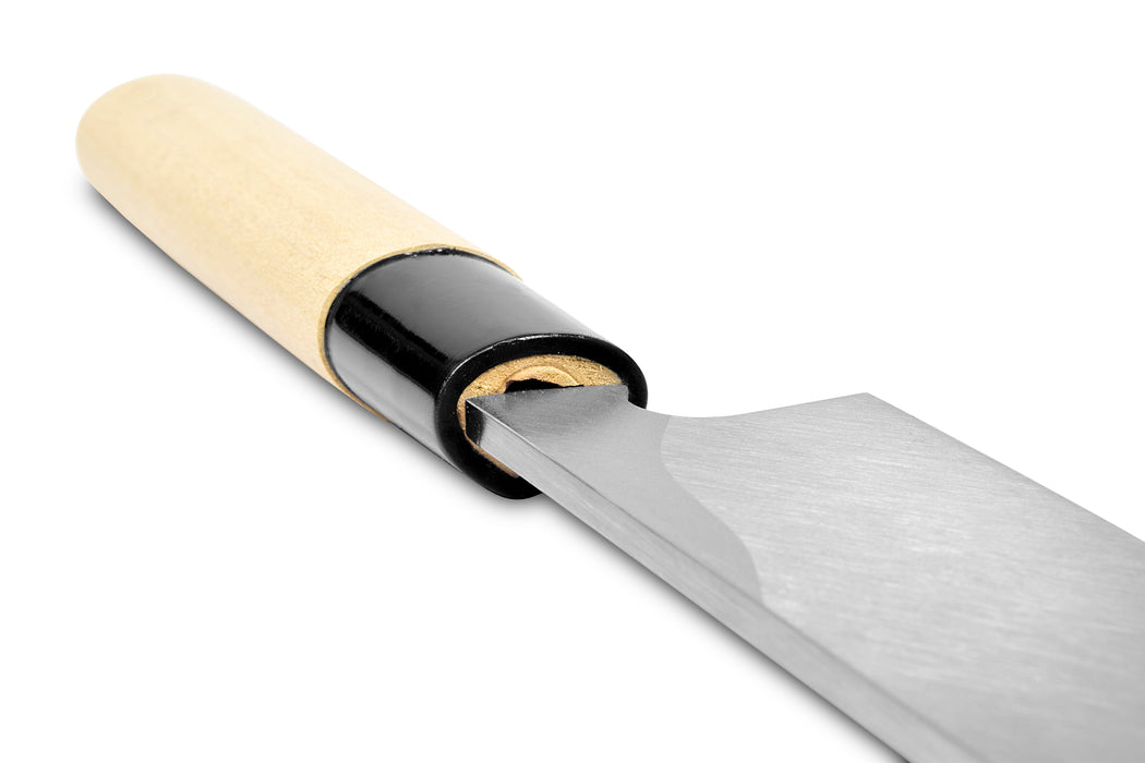 Seki Sanbonsugi Forged Japanese Sushi Sashimi Knife 8.2 inch (210mm) - Japanese Stainless Steel Kitchen Knives, Wooden Handle, Made in Seki Japan