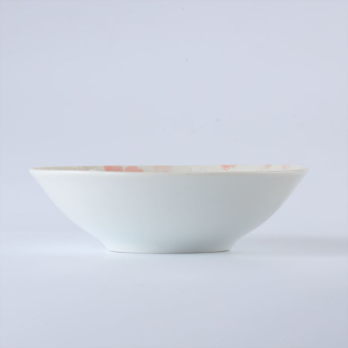 Kirameki Japanese Ceramic Serving Bowls Set, Set of 2-6.5 inch, Ai/Kurenai, Dessert and Salad Bowls