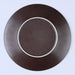 Mino Ware Waia Monotone Designs Curved Plates Set of 2 Black - 11 fl oz, 9 inch