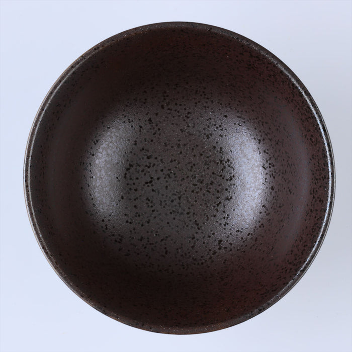 Mino Ware Waia Monotone Designs Curved Bowls Set of 2 Black - 9 fl oz, 5 inch
