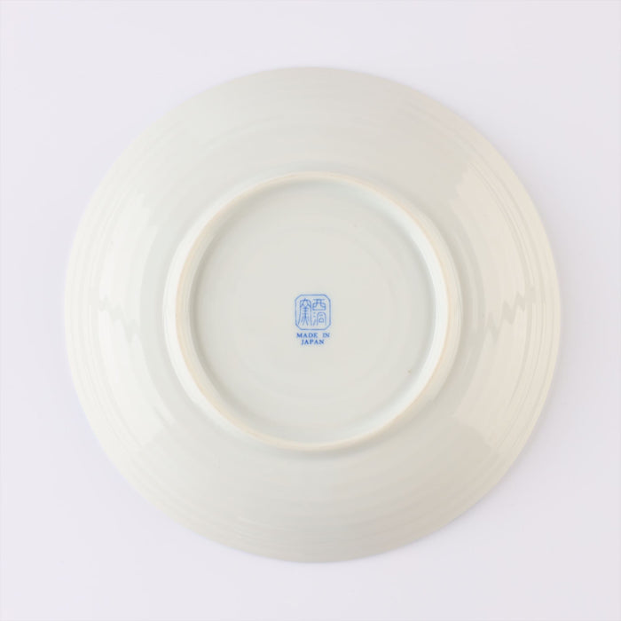 Etegami Japanese Ceramic Dinner Plates Set of 2, Sea Bream - 8 inch, Appetizer and Dessert Plate, Mino Ware Japan