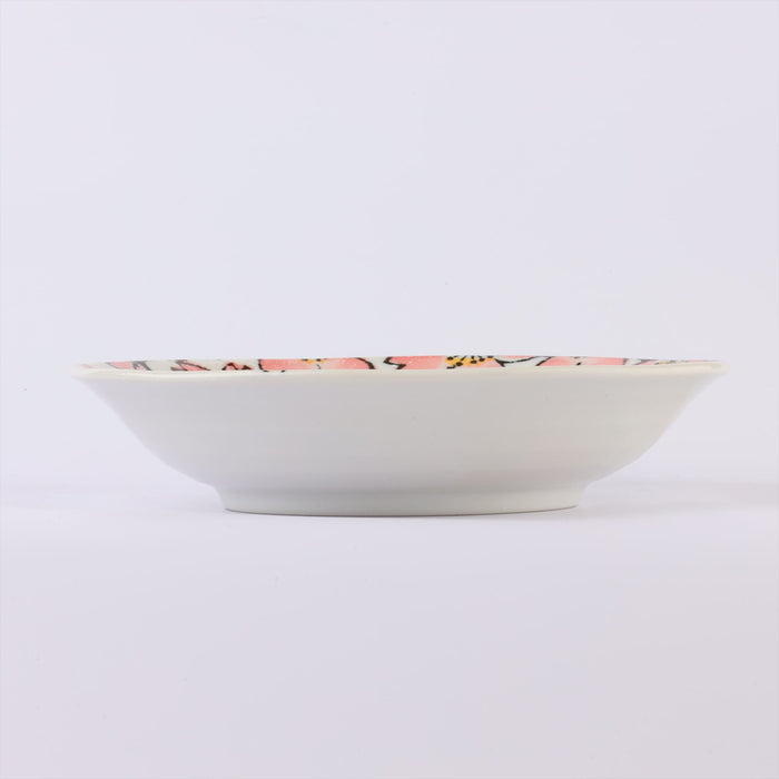 Etegami Coupe Soup Bowls Set of 2, Cherry Blossom - 12 fl oz, 8 inch, Japanese Ceramic Cereal and Salad Bowl