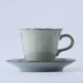 Mino Ware Kayame Cup & Saucer, Tekkinyo - 5.1 fl oz, Blue Gray