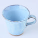 Mino Ware Kayame Cup & Saucer, Shirokinyo - 5.1 fl oz, Pale Light Blue