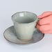 Mino Ware Kayame Cup & Saucer, Beige - 5.1 fl oz, Pale Beige