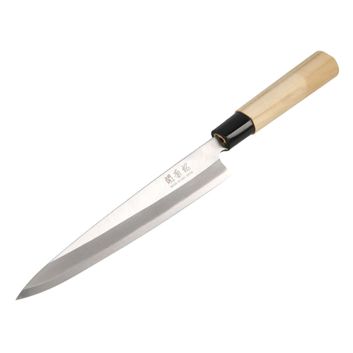 Hand-Forged Left-Handed Sashimi Knife – White Steel Blade