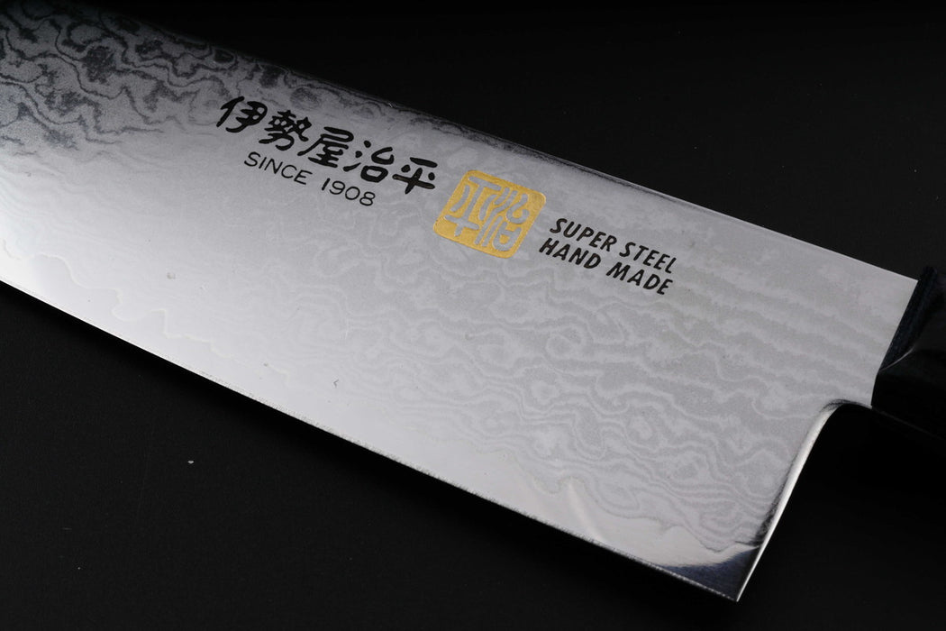 Iseya Jihei Damascus Petty Knife 150mm Japanese Chef Knife Black Pakka Handle G-2