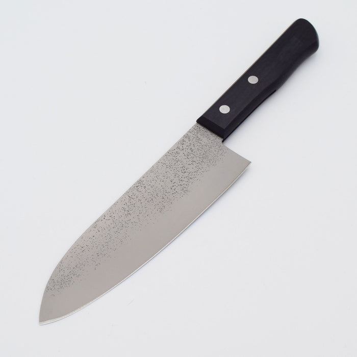 Seki Japan MASAMUNE Nashiji Stainless Steel Santoku Knife Black Wood 6.7in