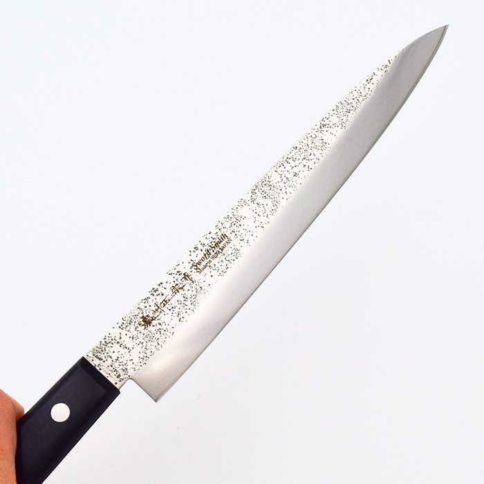 Seki Japan MASAMUNE Yanagiba Knife 7.9" Nashiji Stainless Steel Sushi Black Wood