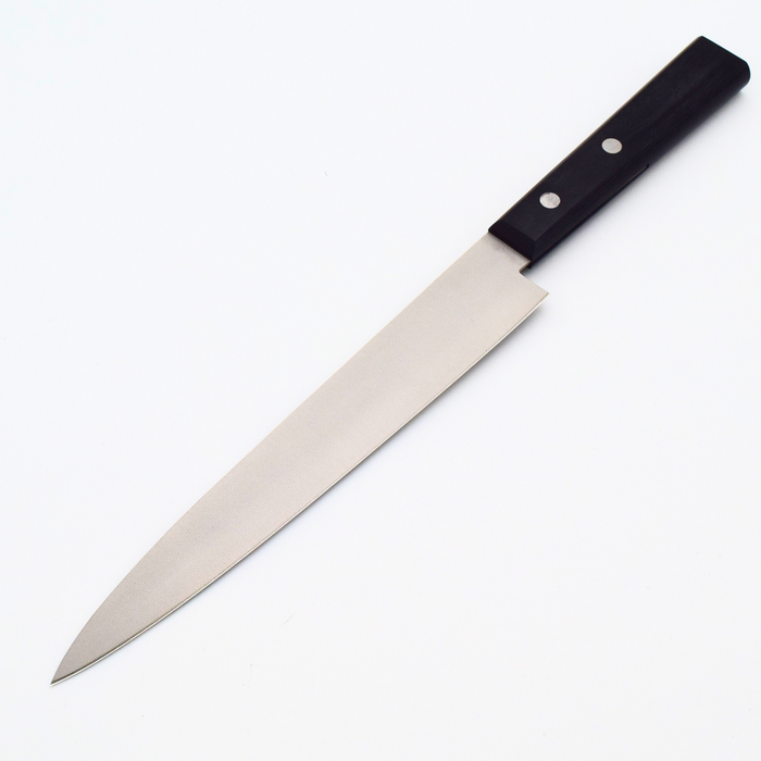 Seki Japan MASAMUNE Yanagiba Knife 7.9" Nashiji Stainless Steel Sushi Black Wood