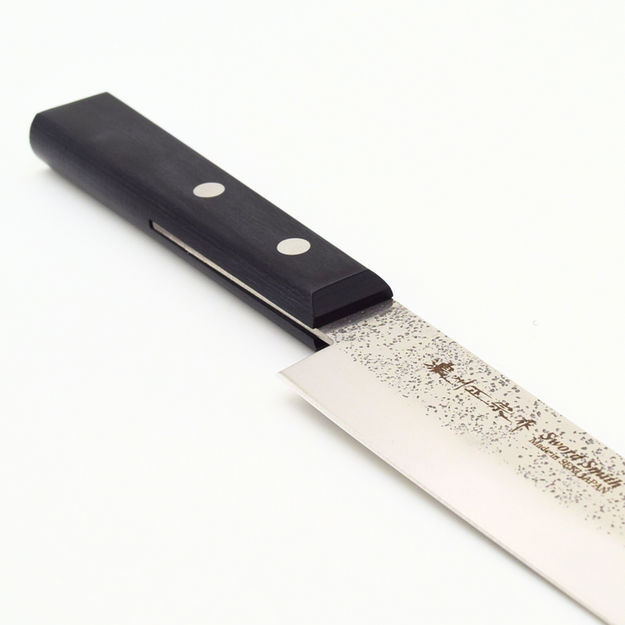 Seki Japan MASAMUNE Yanagiba Knife 7.9" Nashiji Stainless Steel Sushi Black Wood