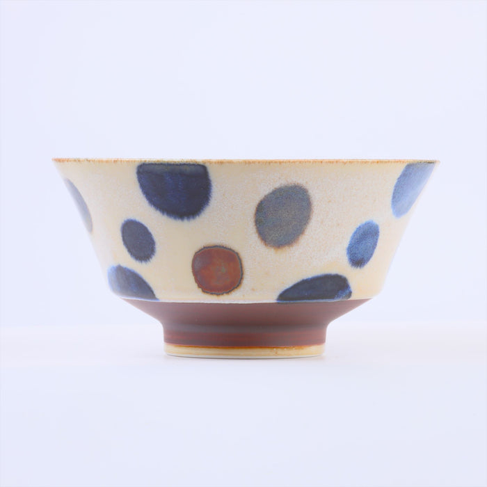 Mino Ware Paikaji Star Pattern Curved Ramen Bowl - 21 fl oz, 7 inch