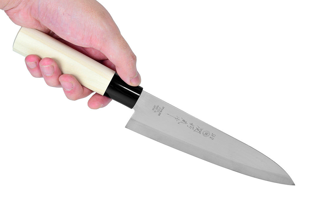 Seki Japan TSUBAZO Japanese Chef Kitchen Knife, Stainless Steel Gyuto Knife, Shiraki Handle, 185 mm (7.3 in)