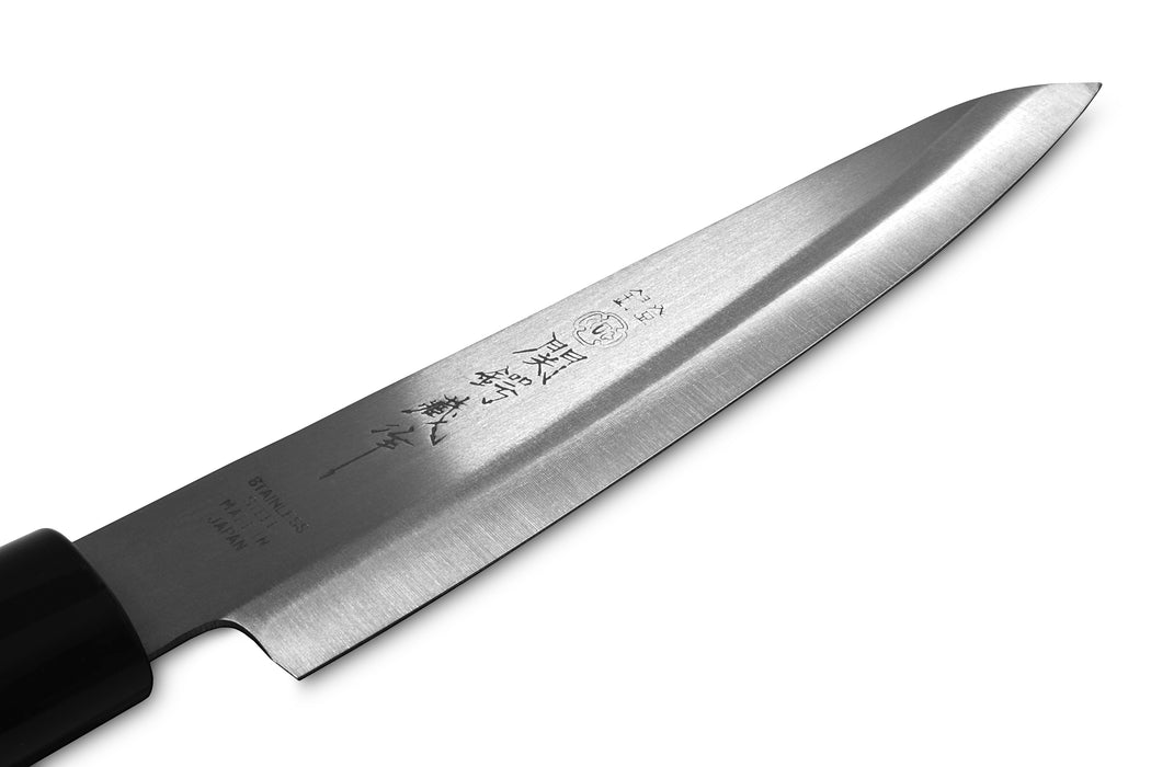 Seki Japan TSUBAZO Japanese Utility Petty Knife, Stainless Steel Fruit Knife, Shiraki Handle, 120 mm (4.7 in)