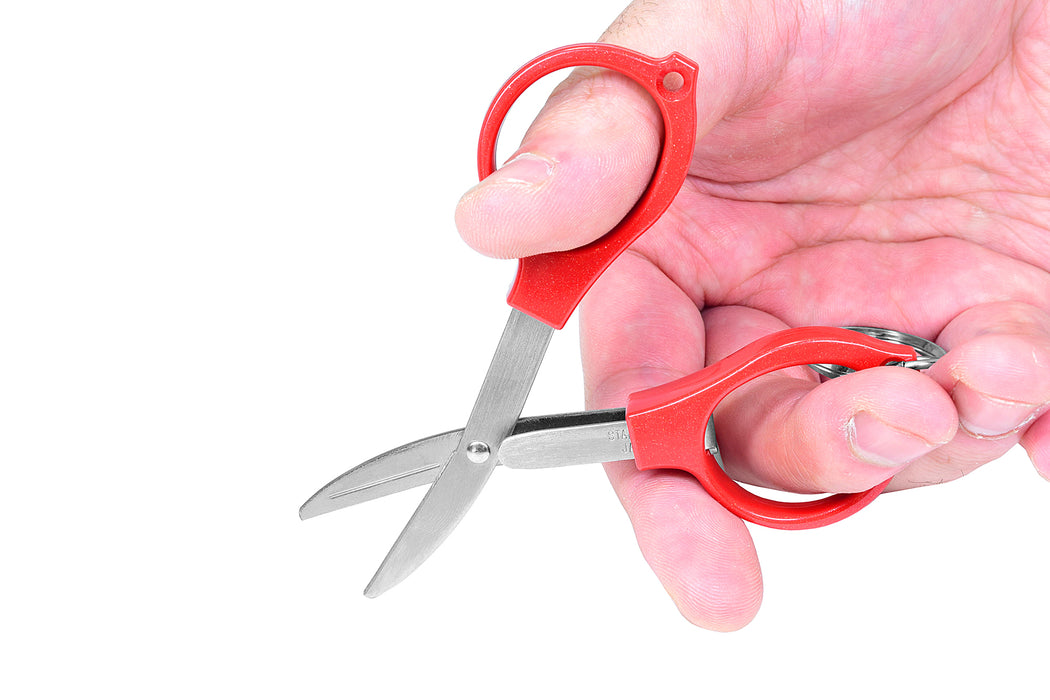 V.ROAD Portable Folding Scissor Red — Product of Gifu Japan
