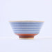 Mino Ware Japanese Rice Bowl, Rice Ramen Noodle Soup Sarada Pasta, PAIKAJI Warp Chawan, 5.0 inch, Wave Set of 2