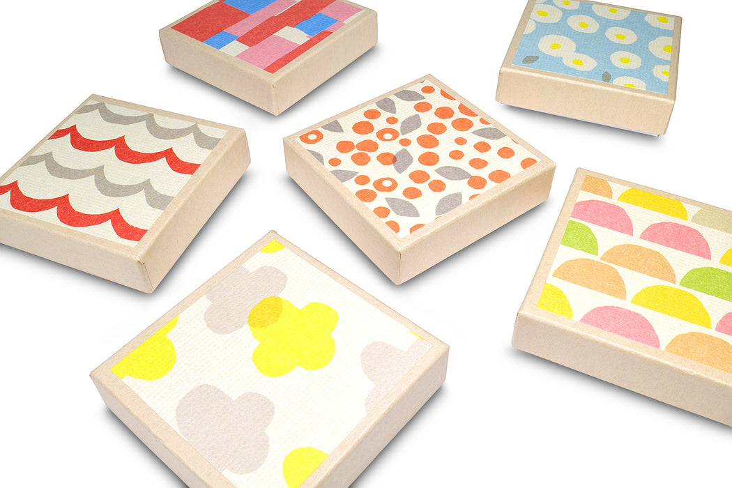 Mino Washi Origami Paper Box - 2.8 inch Each 10 Design / Total 120 Sheets