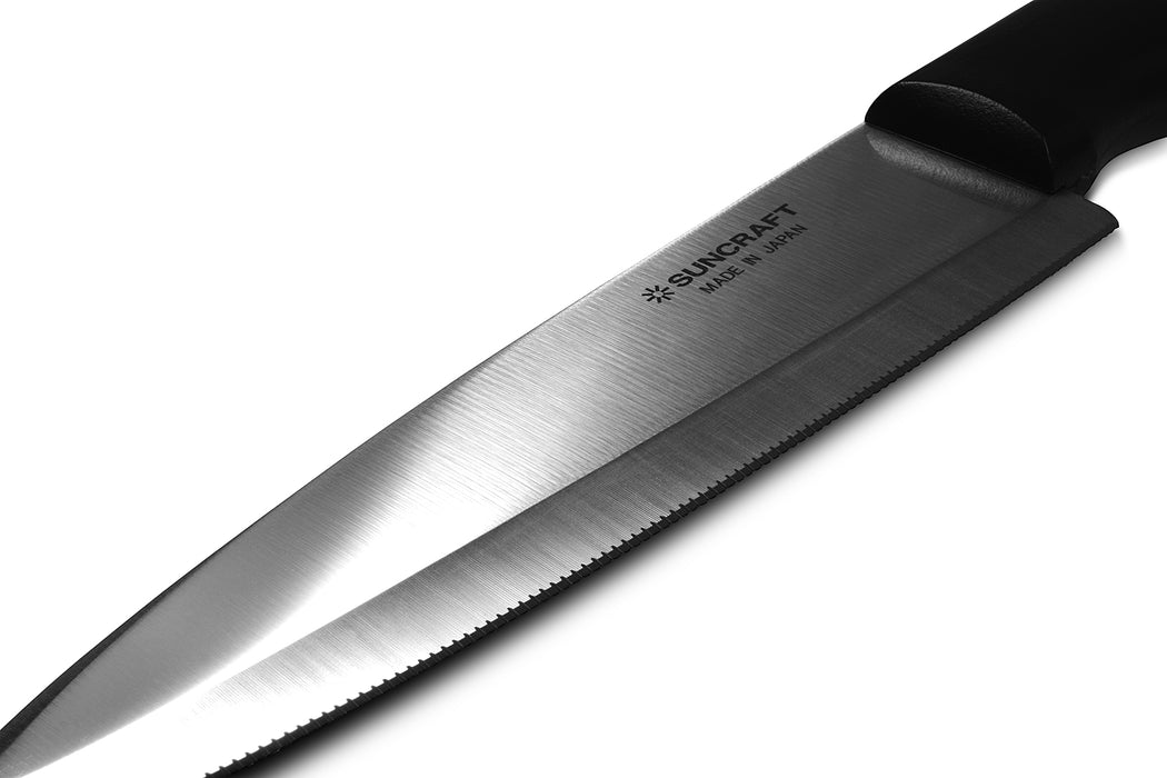 Seki Suncraft Jigsaw Edge Wave Blade Kitchen Knife 7 inch