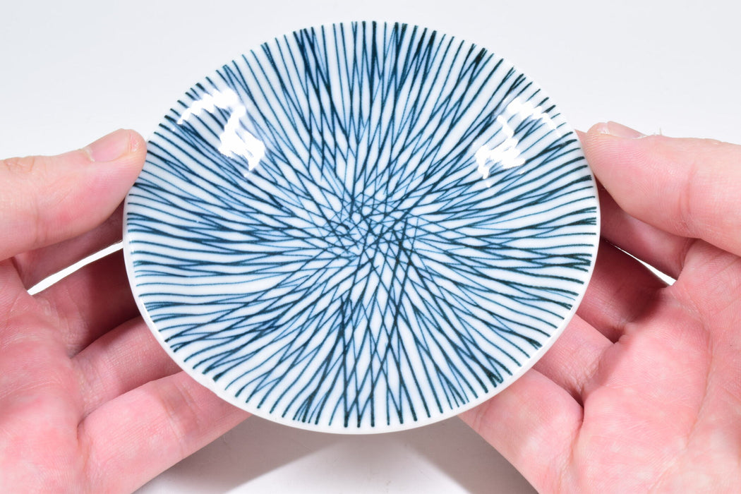 Japanese Plates Soy Sauce Dishes Sushi Mini Plate, Asian Plates, 3.93 inch, Set of 6