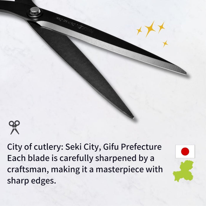 Multipurpose Scissors, 7.3 inch Fluorine Coating Stainless Steel Blade Office Shears for Cutting Paper Craft