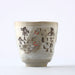 Authentic MIno Yaki(Ware) Handmade Japanese Tea Cups Yunomi Teacup Mug, Japanese Poem Rabbit Design Gray, 6.4 fl.oz Set of 2, Ceramic, Tea Party Set, Japanese Gifts, Green Tea, Matcha Tea