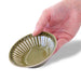 Mino Ware Serving Bowls, 4.5 inch, Emboss-Tokusa, Olive Green, Dessert Bowls, Microwave/Dishwasher Safe, Set of 2
